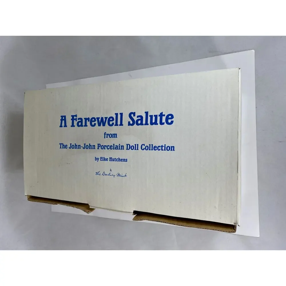 The Danbury Mint, A Farewell Salute, The John-John Porcelain Doll Collection NIB